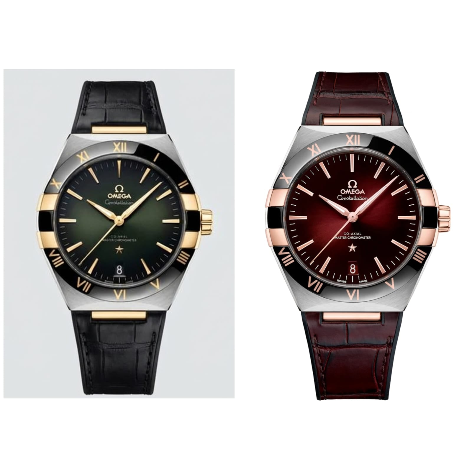 Omega Co Axial Constellation Green Black