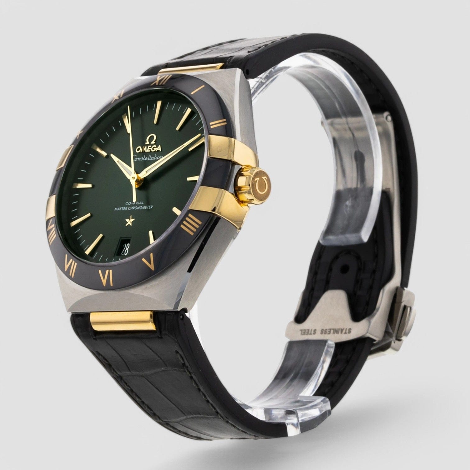 Omega Co Axial Constellation Green Black