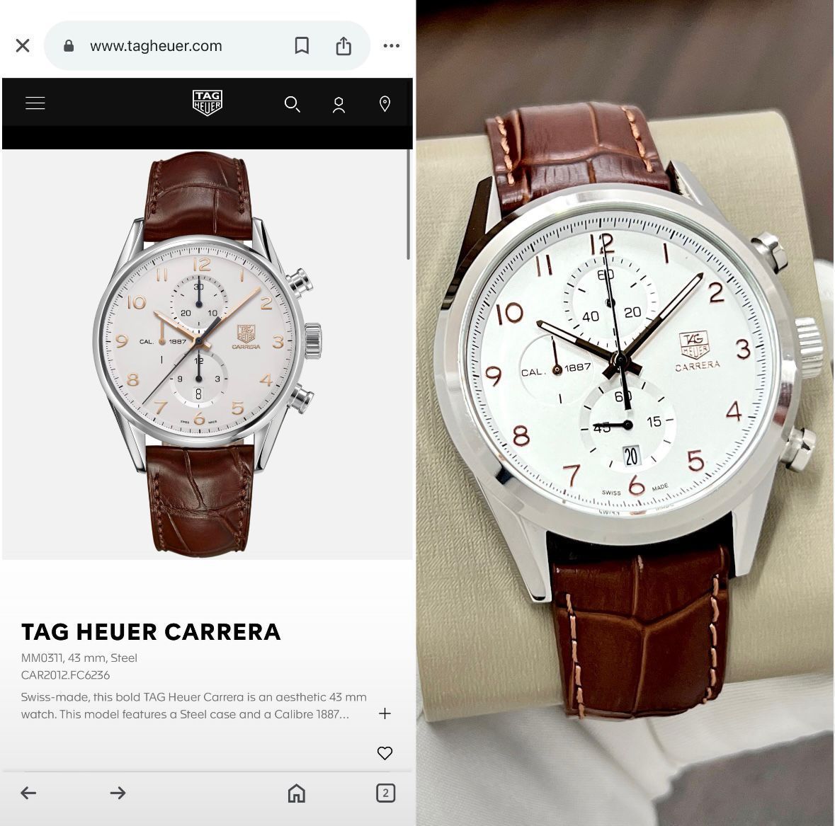 The Tag Carrera 1887 Edition