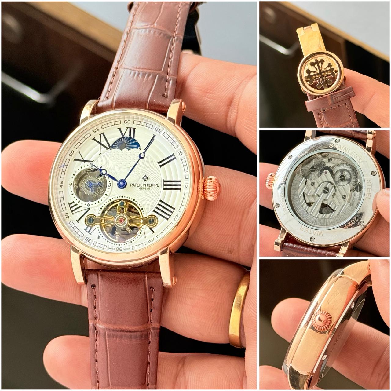Patek Philippe Tourbillon Premium Collection Now in leather strap