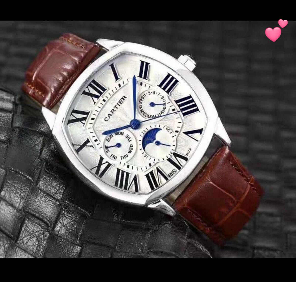 CARTIER BLACK ROMAN DIAL – ELEGANCE REDEFINED FOR MEN