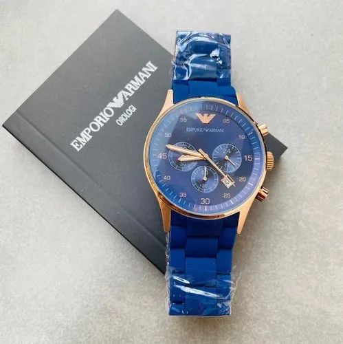 Emporio Armani With black styling rubber strap