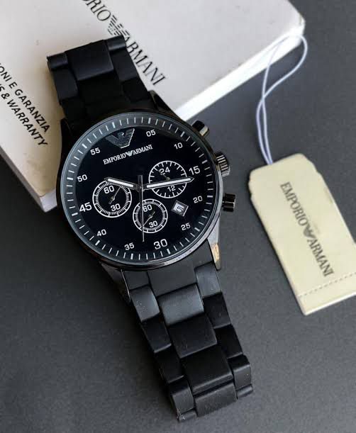 Emporio Armani With black styling rubber strap