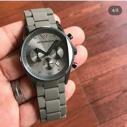 Emporio Armani With black styling rubber strap