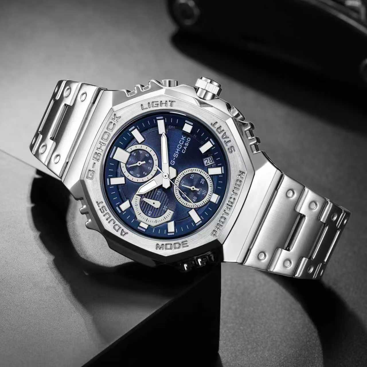 G-SHOCK FULL METAL ICE BLUE DIAL – PREMIUM STEEL SPORTS BEAST