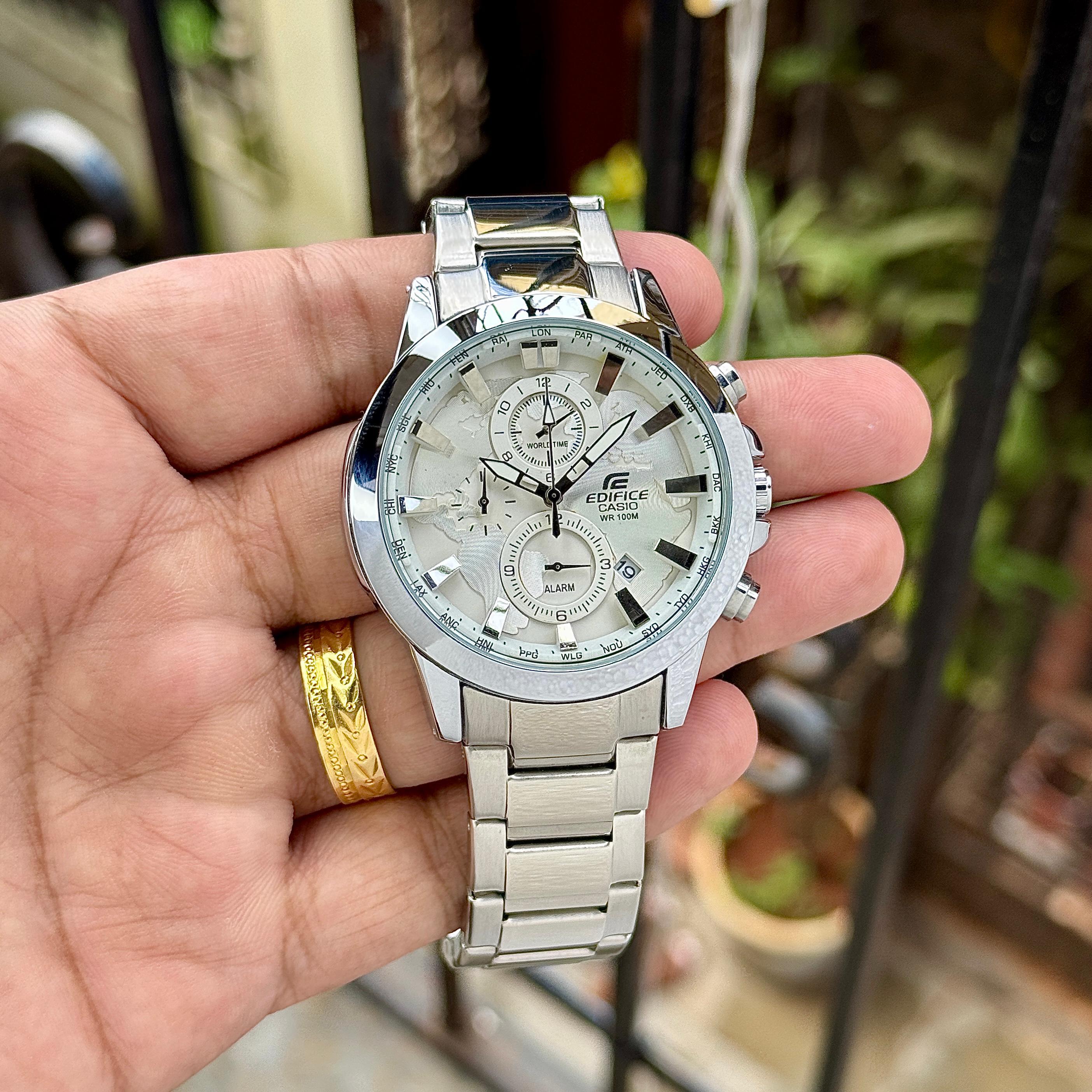 Casio Edifice  EFR 303D-7AVUDF  Men World Map Series