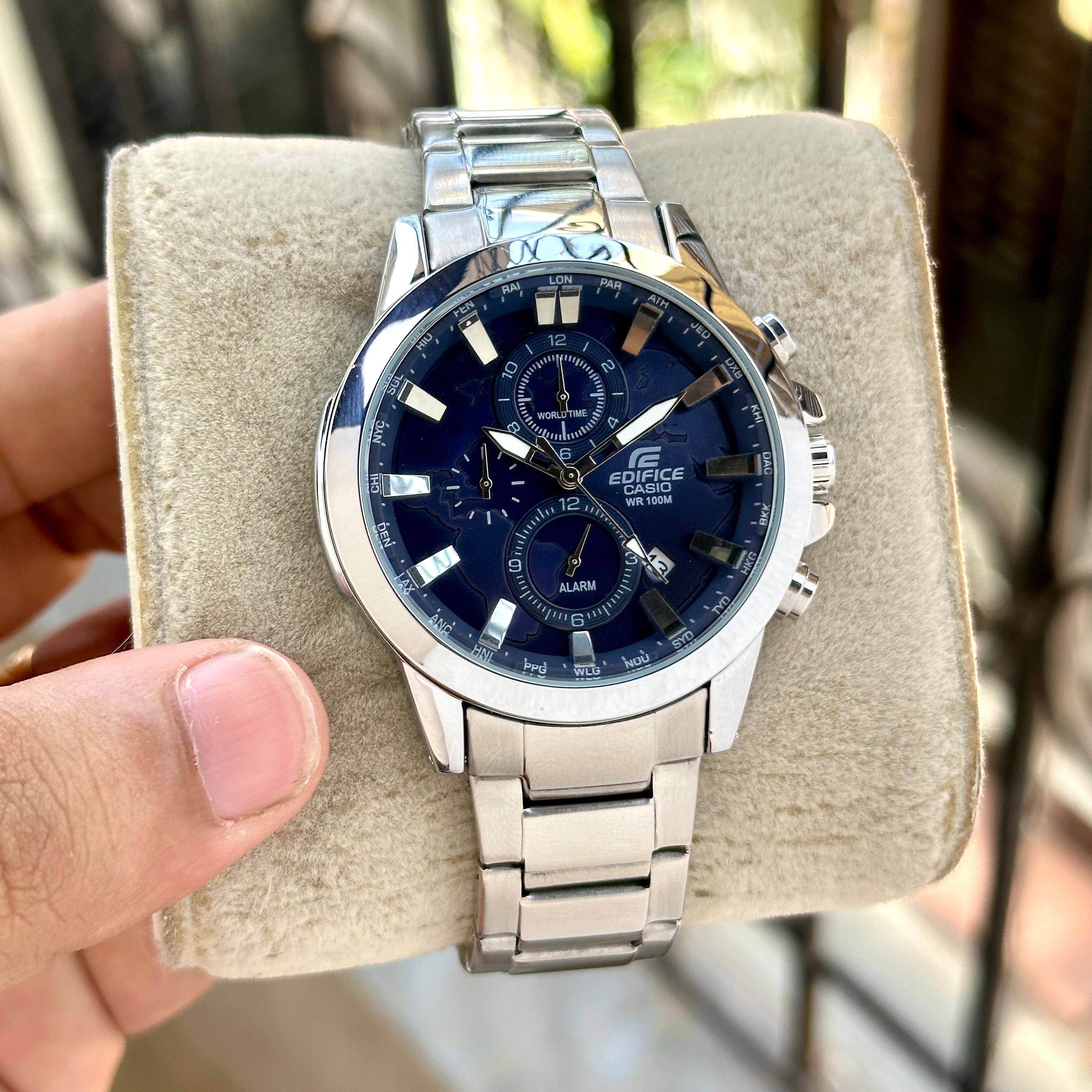 Casio Edifice  EFR 303D-7AVUDF  Men World Map Series