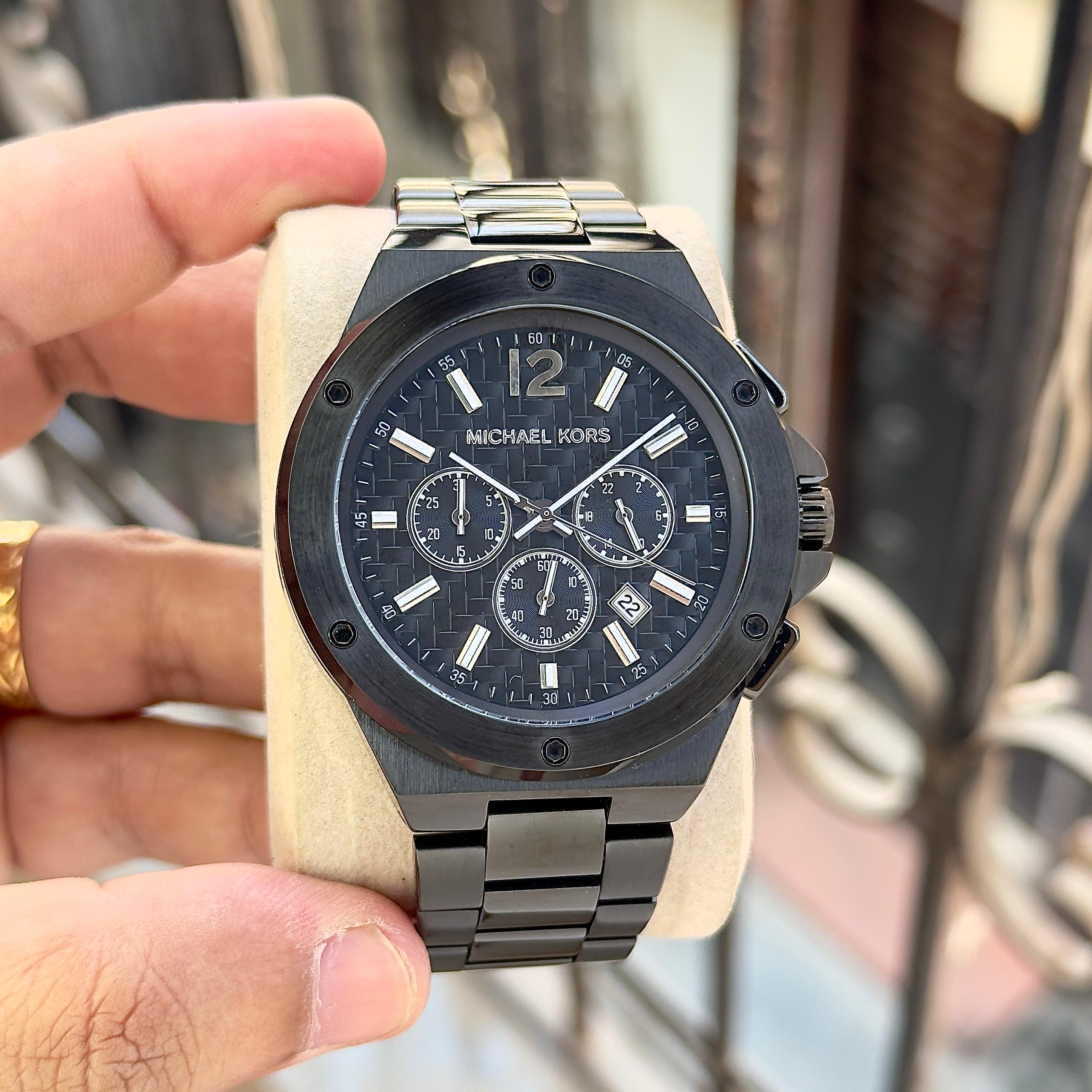 MICHAEL KORS LENNOX MK9146 – BOLD BLACK CHRONOGRAPH STYLE