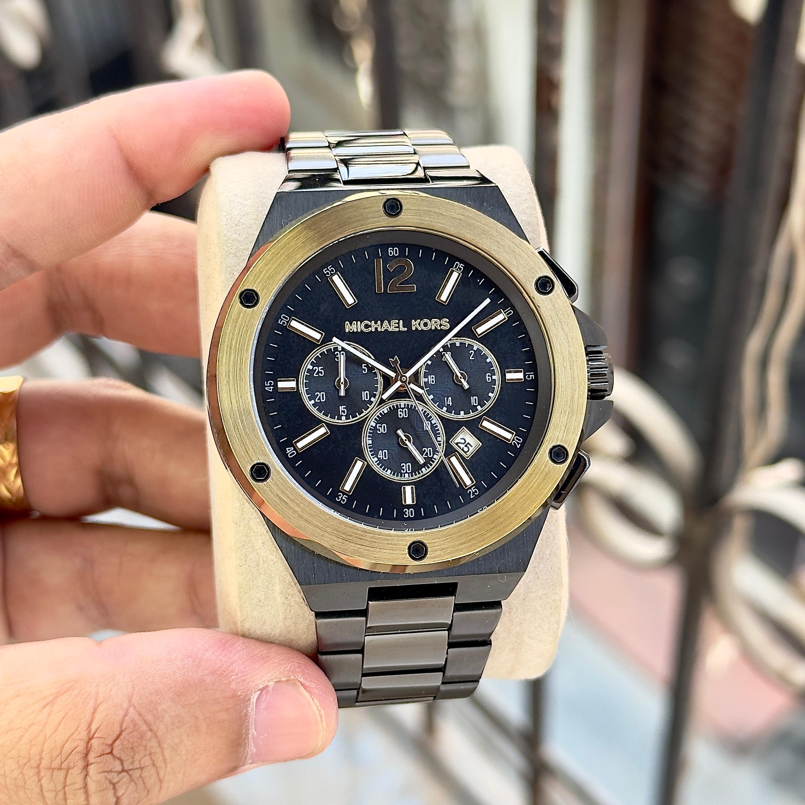 MICHAEL KORS LENNOX MK9146 – BOLD BLACK CHRONOGRAPH STYLE