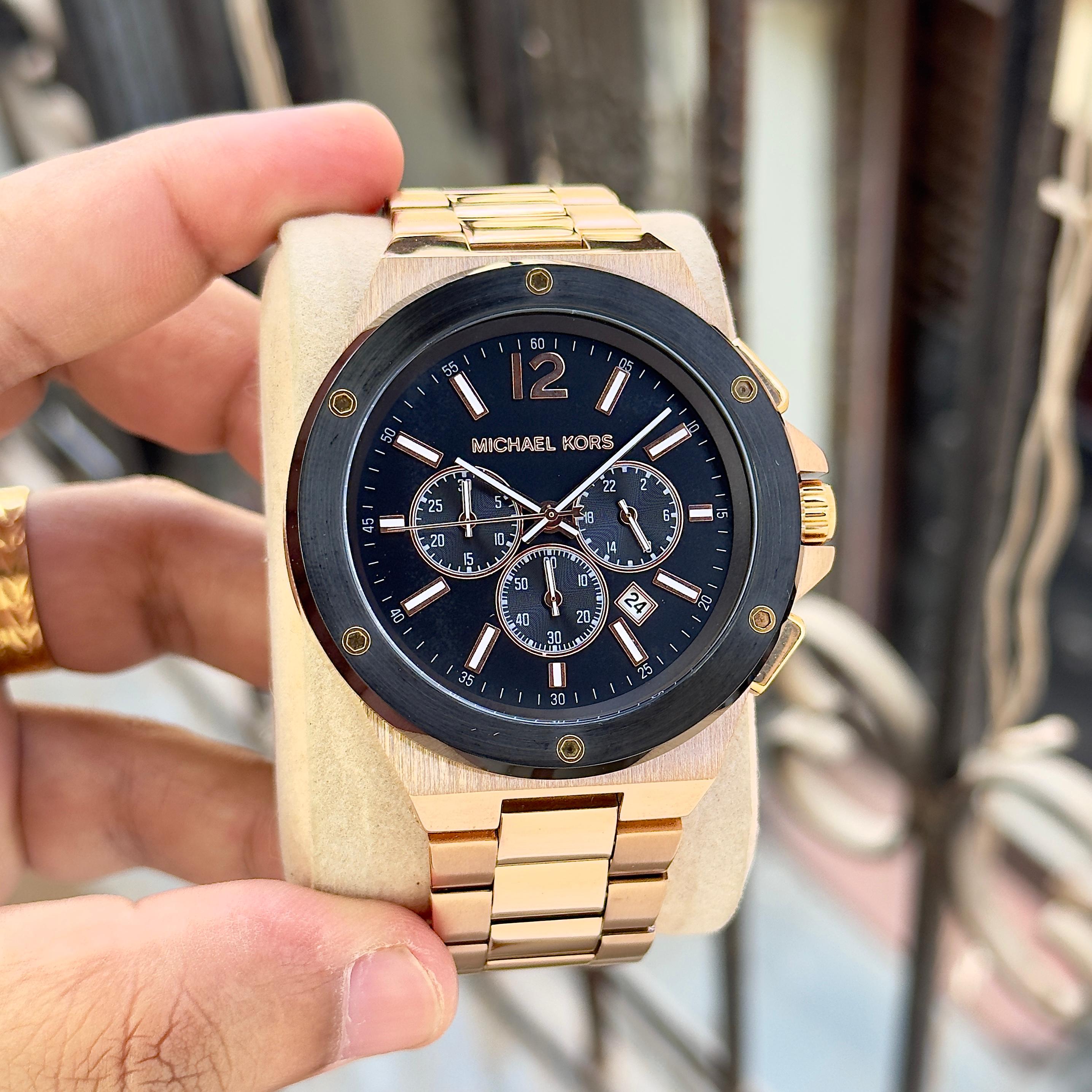 MICHAEL KORS LENNOX MK9146 – BOLD BLACK CHRONOGRAPH STYLE