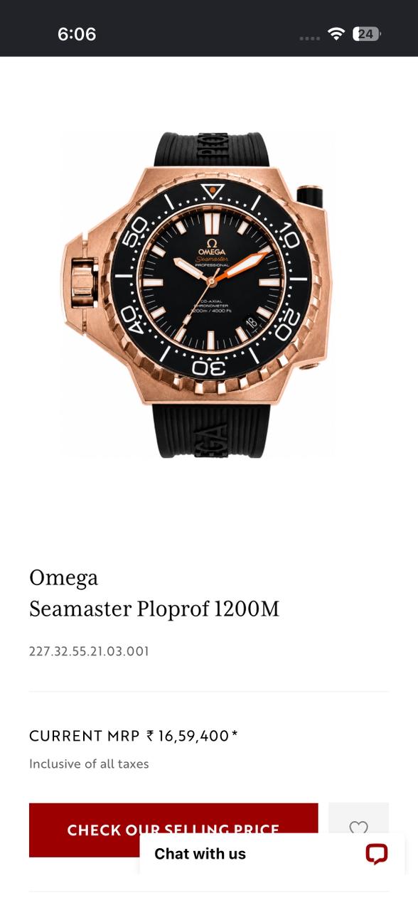 OMEGA SEAMASTER PLOPROF – ROSE GOLD BLACK EDITION