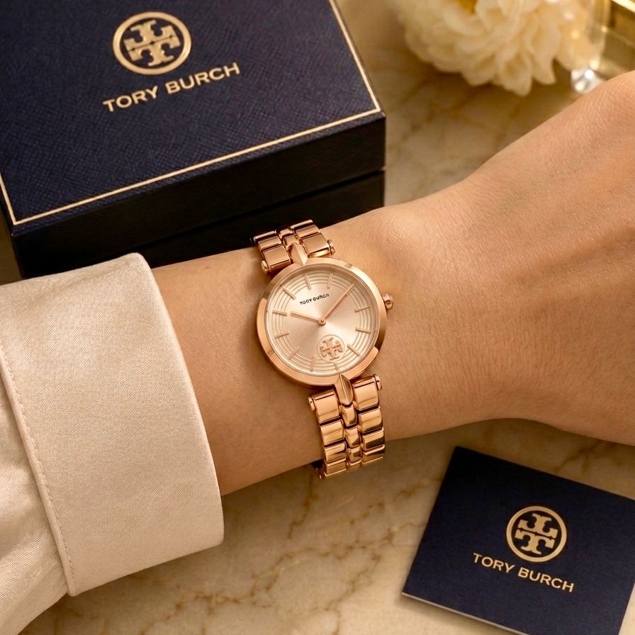 TORY BURCH KIRA – MINIMAL CHIC IN TWO-TONE IVORY GOLD