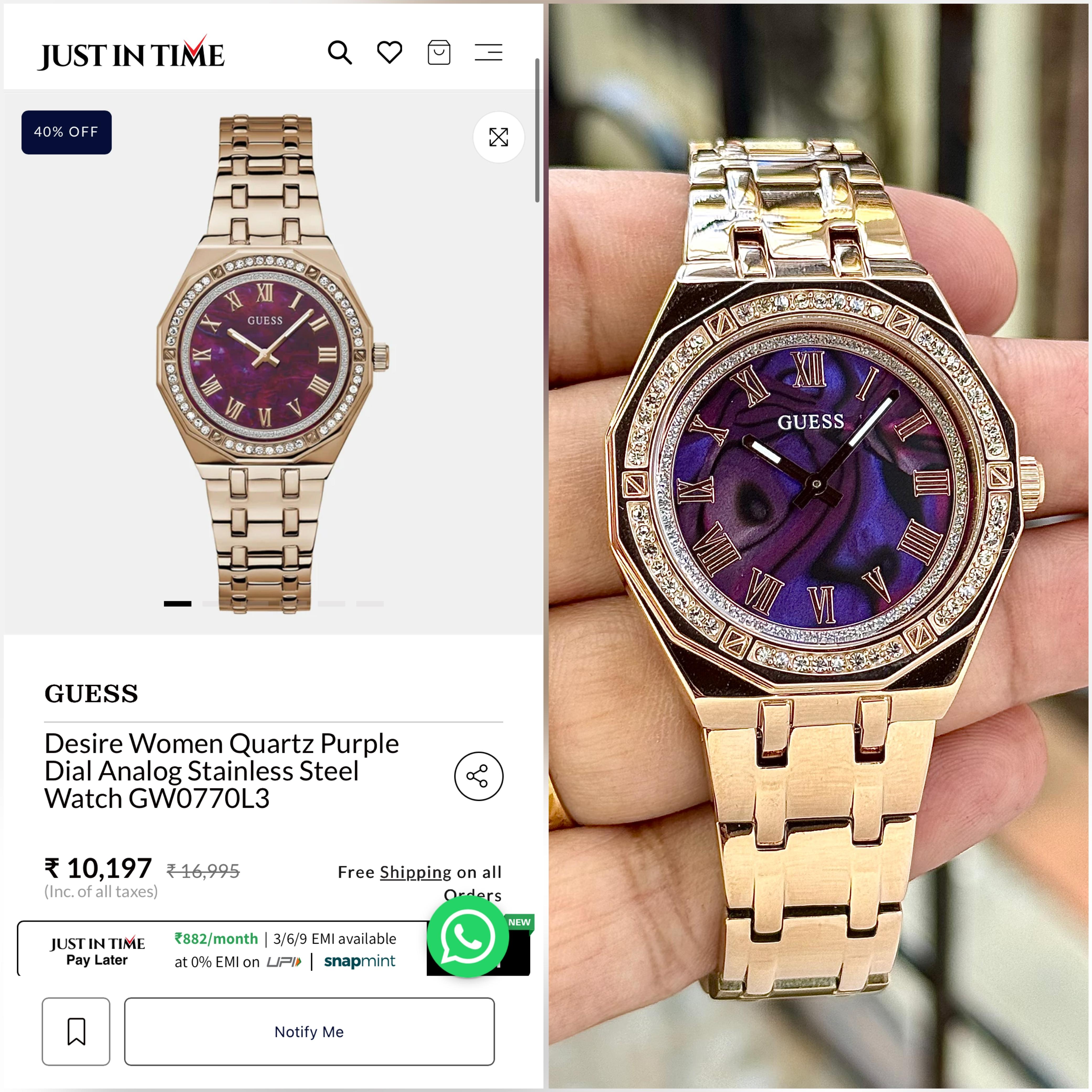 GUESS DESIRE ANALOG – LUXURY STYLE WITH EMERALD ELEGANCE