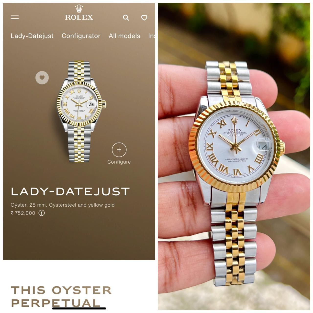 Rolex  For Her  7AA Premium Collection  Oyster Perpetual  DateJust