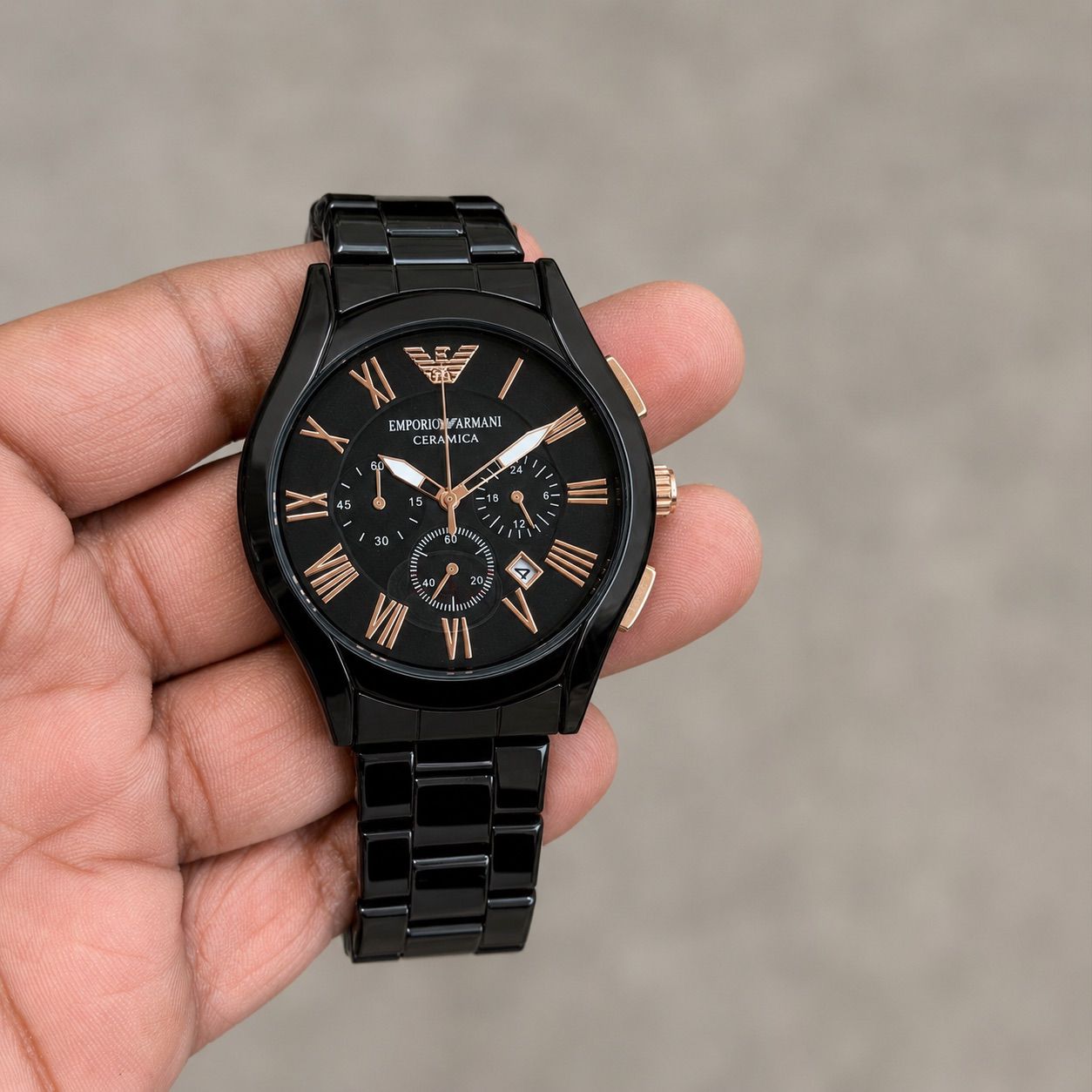 Emporio Armani Black Ceramic chain