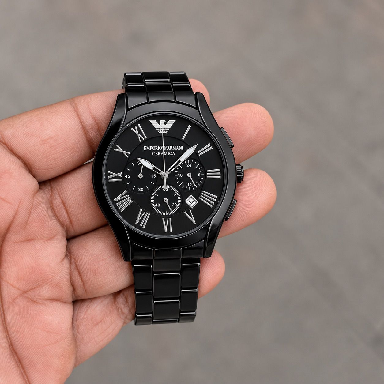 Emporio Armani Black Ceramic chain