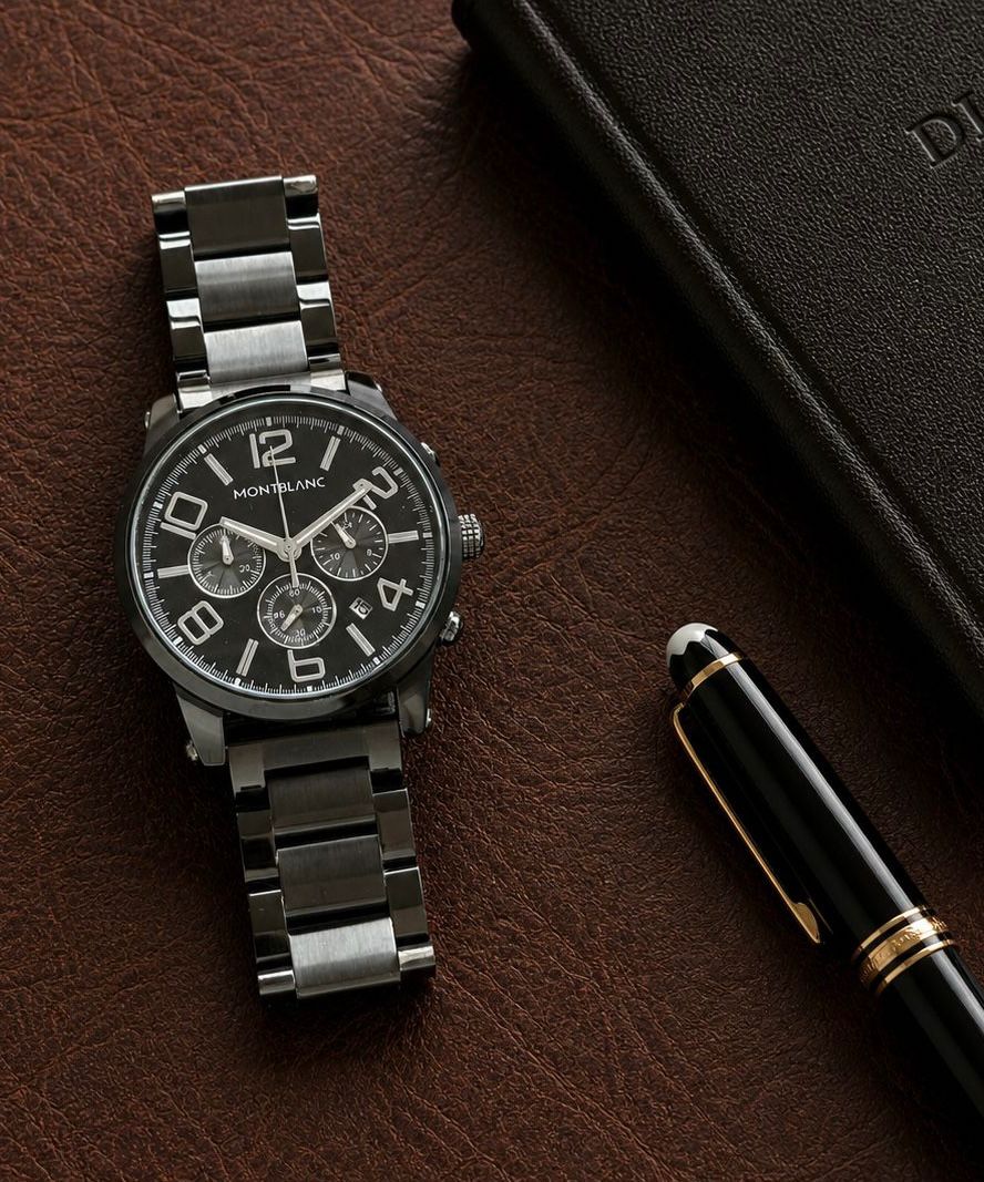 MONT BLANC IN METAL BELT