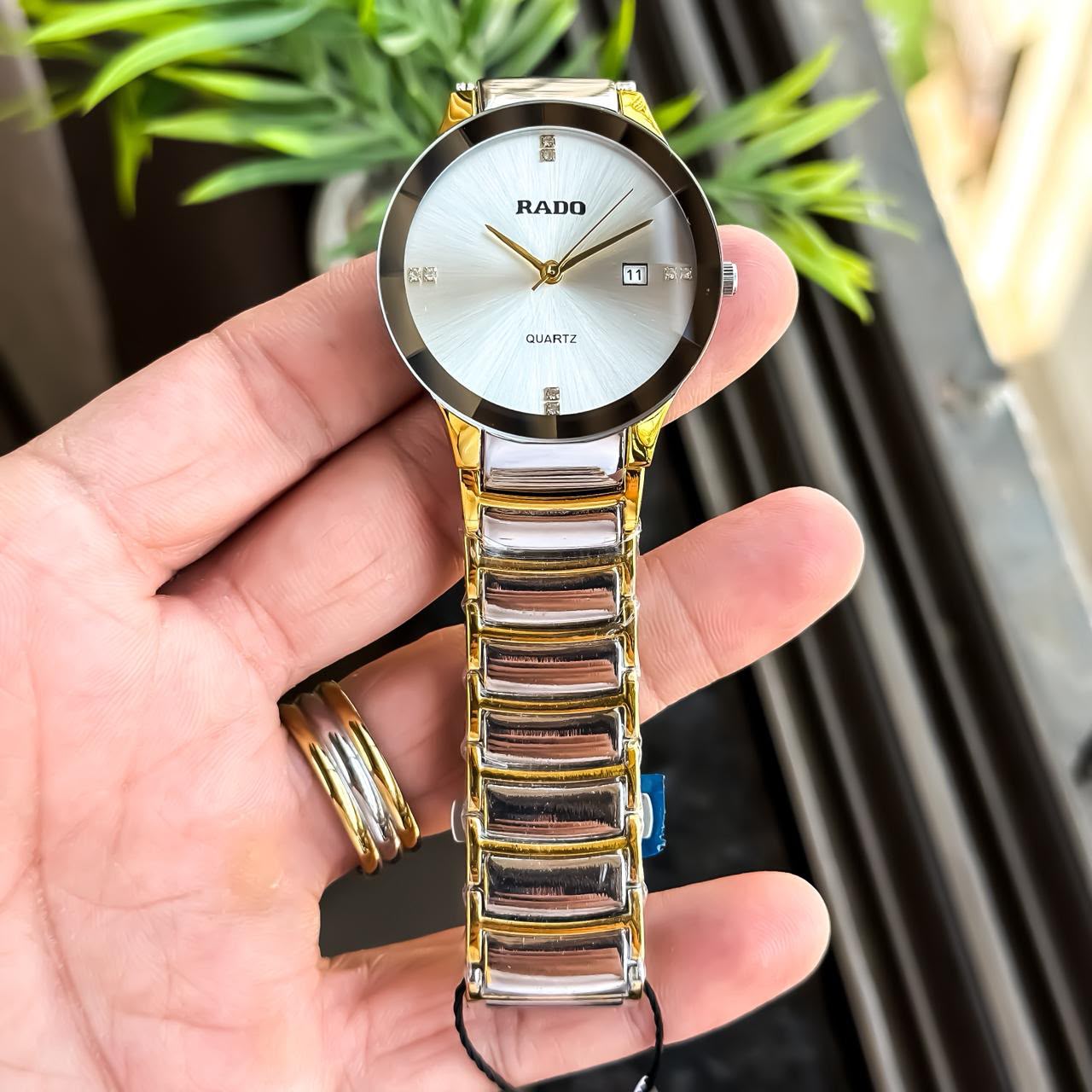 RADO JUBLIE GENTS WITH DIOMAND CUT GLASS GREY WHITE