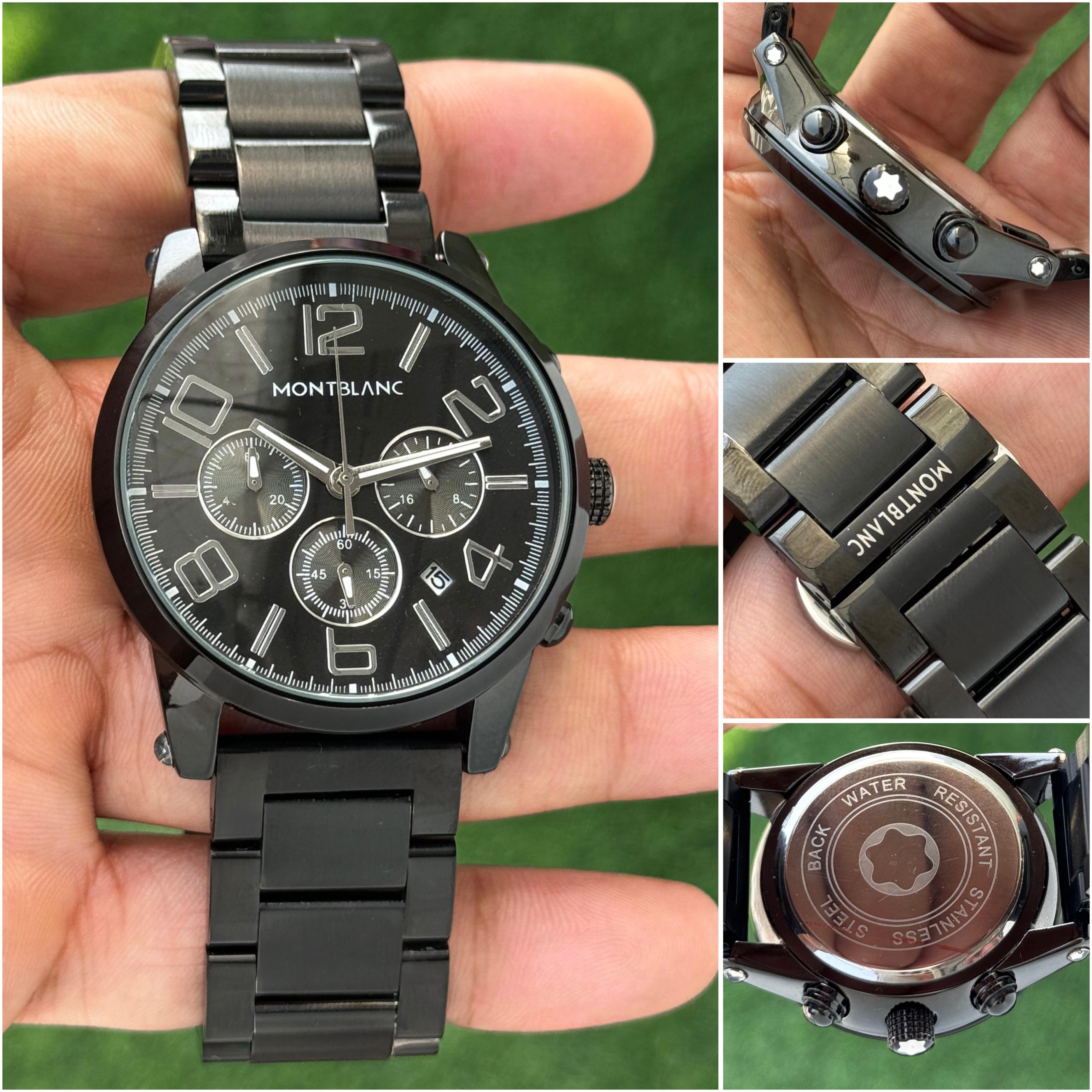 MONT BLANC IN METAL BELT